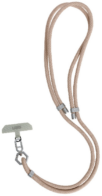 UAG 簡約編織可調式背帶掛繩 7mm, 沙色, 1條