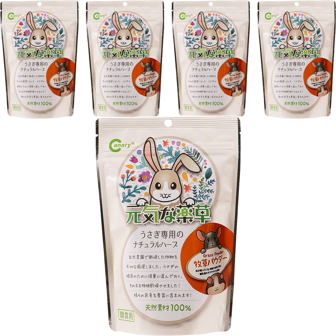 Canary 上山採藥輔助食品 牧草粉, 5個, 100g