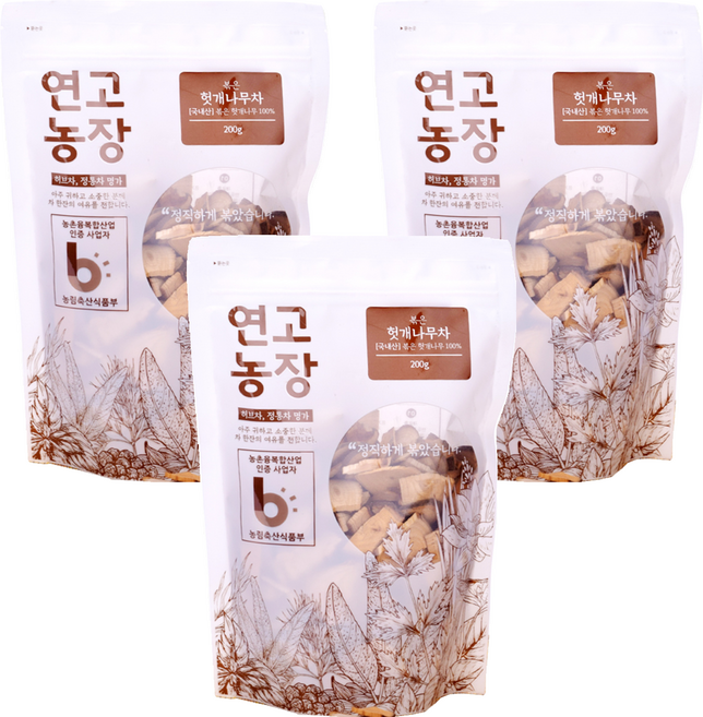 Yeongonongjang 韓國產炒枳椇子茶, 200g, 3個
