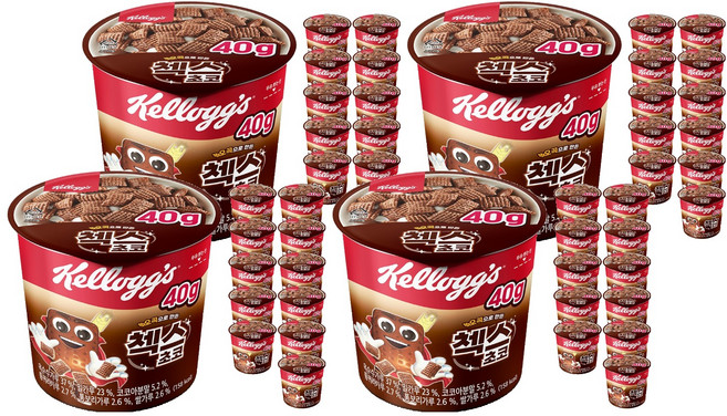 Kellogg's 家樂氏 Chex巧克力五穀杯裝麥片, 40g, 48個