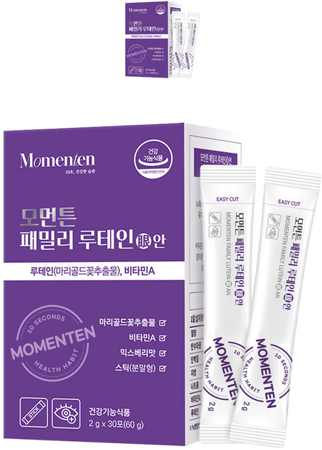 모먼튼 패밀리 루테인 안 30p, 60g, 2개