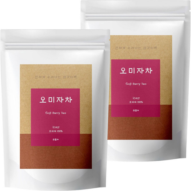 유리아 오미자차 삼각티백, 1.2g, 100개입, 2개