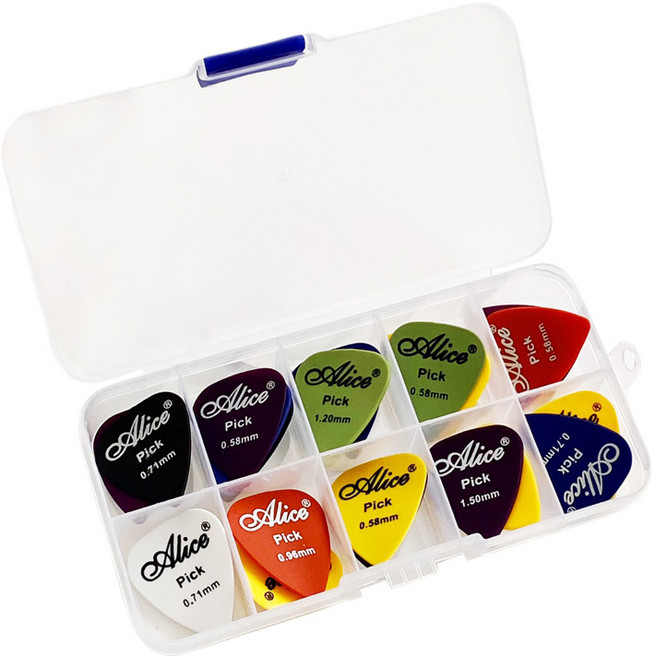 씨티컴퍼니 기타 피크 세트 케이스 포함, 24개