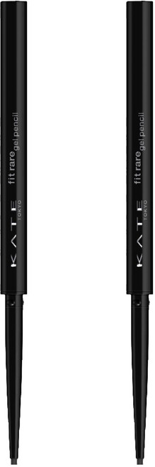 KATE 凱婷 凝色柔滑眼線膠筆 N BK-1 濃黑 0.08g 極細膠筆 防水持久, 2支