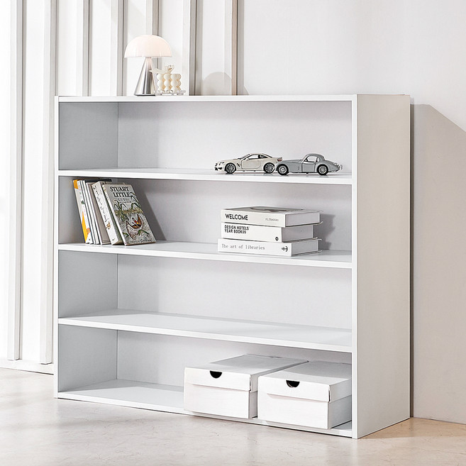 양지가구 교구 책장 1000, 백색, 4단