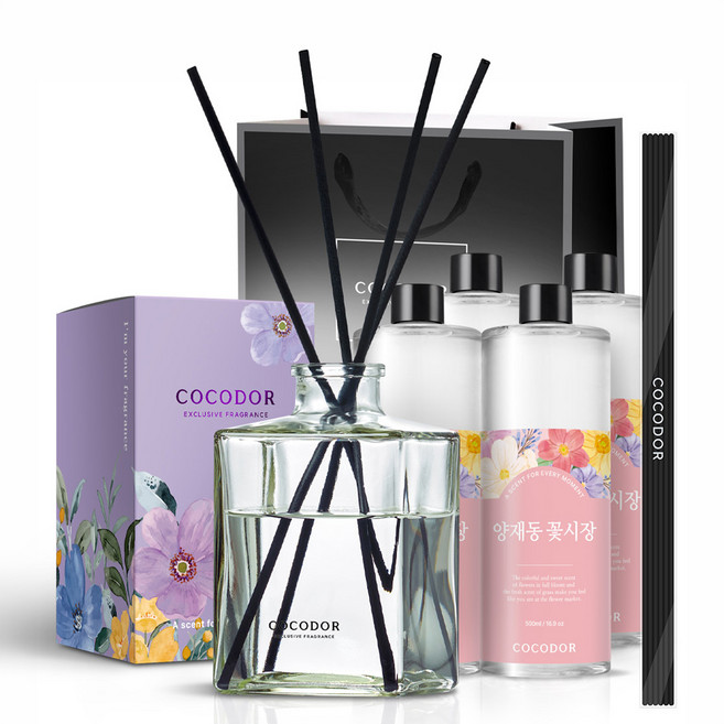 코코도르 오브제 디퓨저 고급형 2L 세트, 양재동꽃시장, 1개
