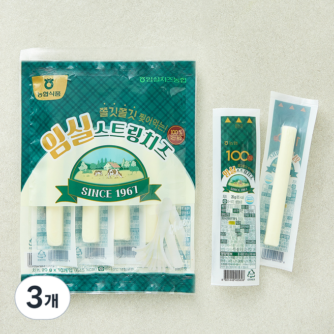 농협식품 임실 스트링 치즈, 20g, 3개, 10개입