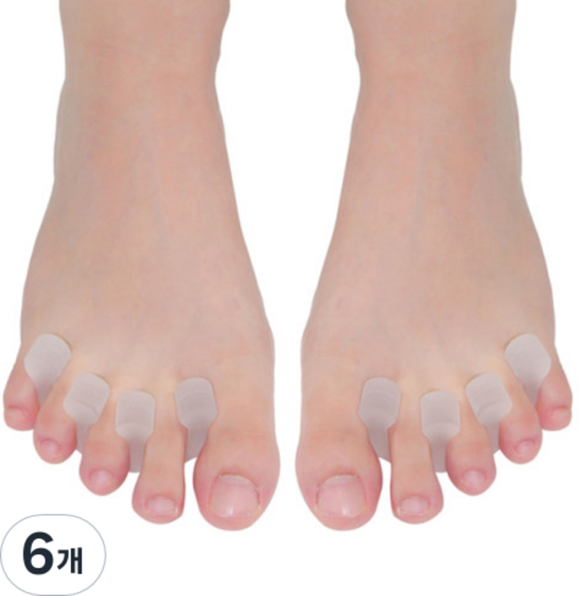 핀에스 실리콘 발가락 벌리개 FC1801, 6개