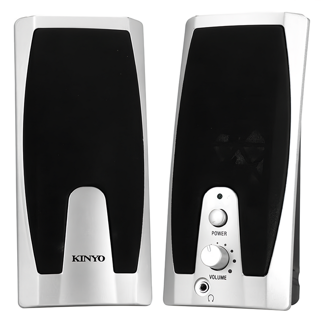 Kinyo USB接頭多媒體音箱 75 x 70 x 172mm, US-192, 黑色