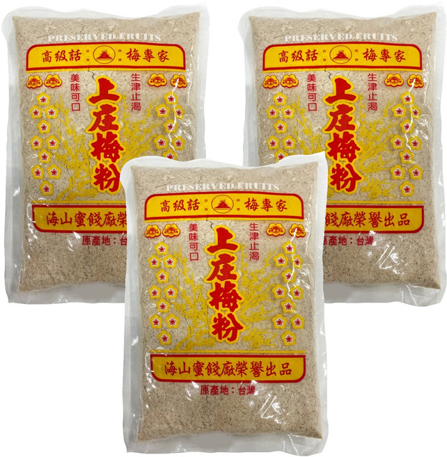 海山 上庄梅粉, 600g, 3包
