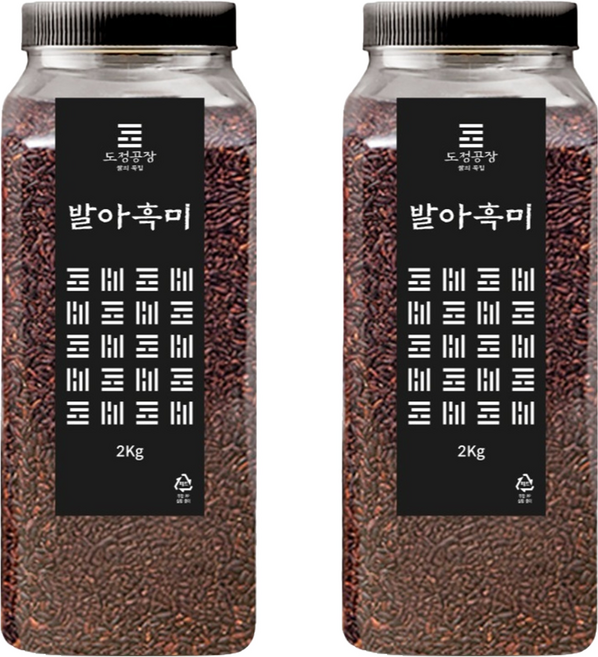 도정공장 발아흑미, 2kg, 2개