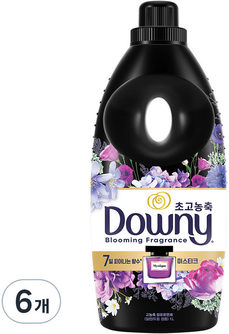 다우니 미스티크 초고농축 섬유유연제 본품, 1.05L, 6개