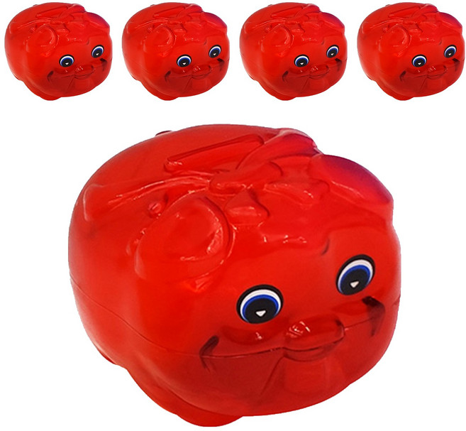 百貨King 4號小豬存錢筒 5個, 顏色隨機, 1組