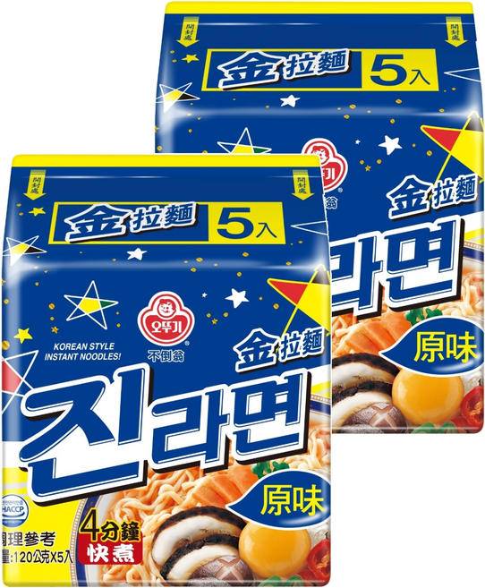 OTOKI 不倒翁 金拉麵 原味 120g, 10包