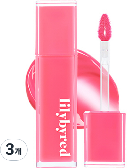 릴리바이레드 앙큼 라이어 코팅 립틴트, 05끼많은복숭아인척, 3개