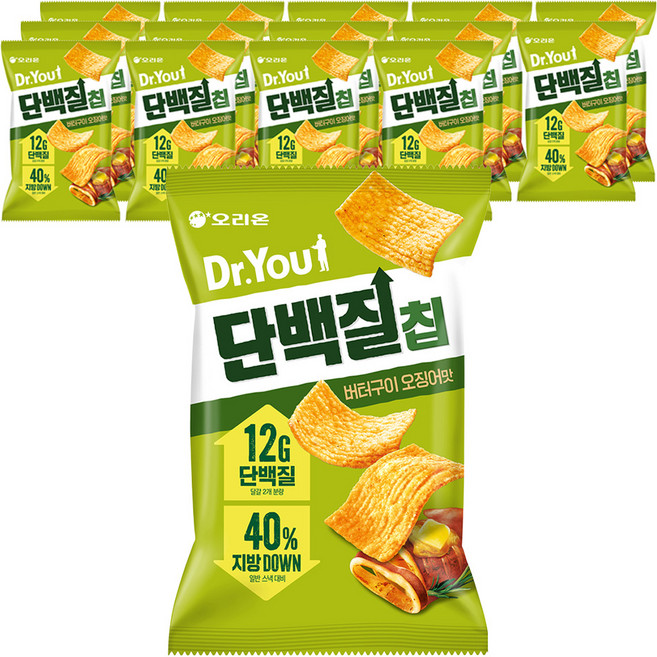 닥터유 단백질칩 버터구이 오징어맛, 60g, 15개