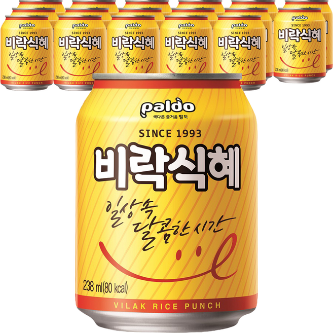 팔도 비락식혜, 238ml, 18개