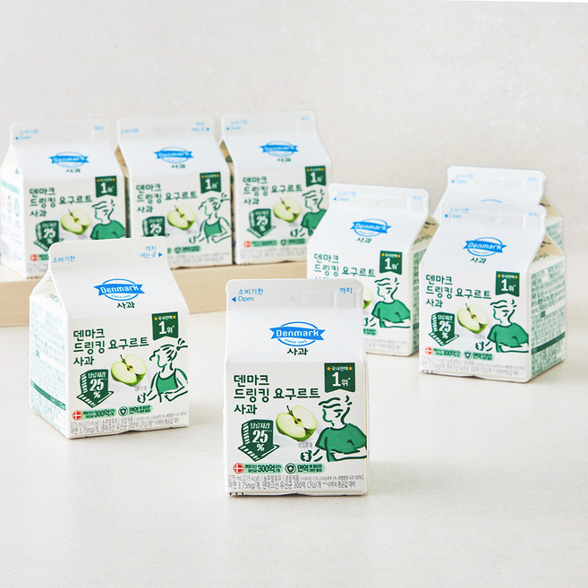 덴마크 드링킹 요구르트 사과, 275ml, 8개입, 1개