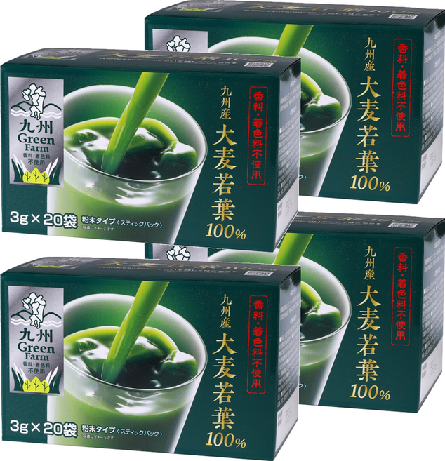 Global Garden 盛花園 日本九州產100%大麥若葉青汁 20入, 60g, 4盒