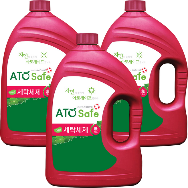 아토세이프 액체세제 본품, 3.1L, 3개