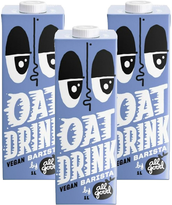 allgood 오트 드링크 바리스타, 1L, 3개
