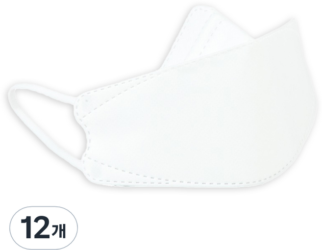 미담마스크 자외선 차단 마스크, 화이트, 12개, 20개입