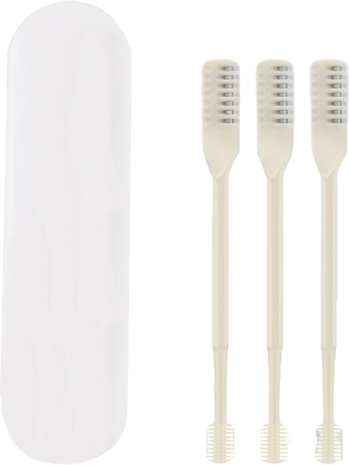 不繡鋼雙頭鼻毛修剪器 附收納盒, 1組, 白色