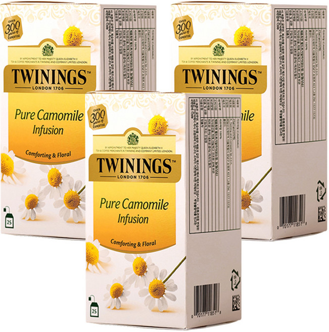 트와이닝 카모마일 티백, 1g, 25개입, 3개