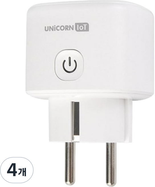 유니콘아이오티 WIFI 스마트홈플러그 무선원격제어 TS-200W, 7.5cm, 화이트, 4개
