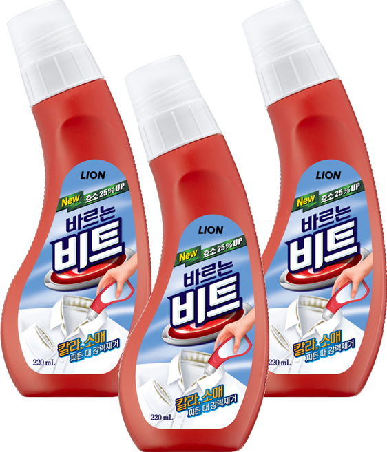 비트 바르는 찌든 때 전용 부분세척제, 220ml, 3개