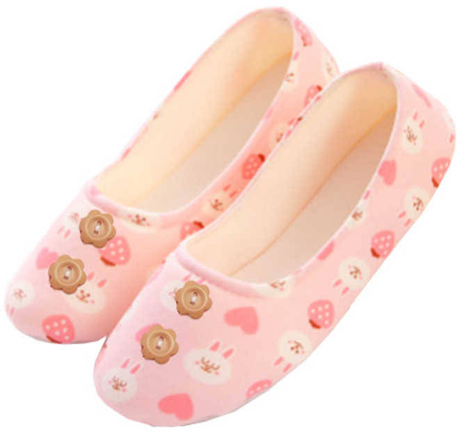 홍대선희샵 덧신형 플라워거실화 473, D, 1개