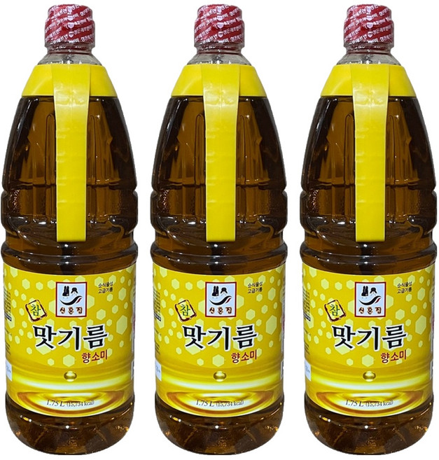 청은 참 맛기름 향소미, 1.75L, 3개