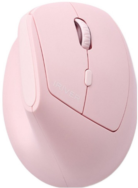 아이리버 여성용 손목보호 작은손 무선 버티컬 마우스 EQwear-Lady Vertical Grip EV15, 핑크