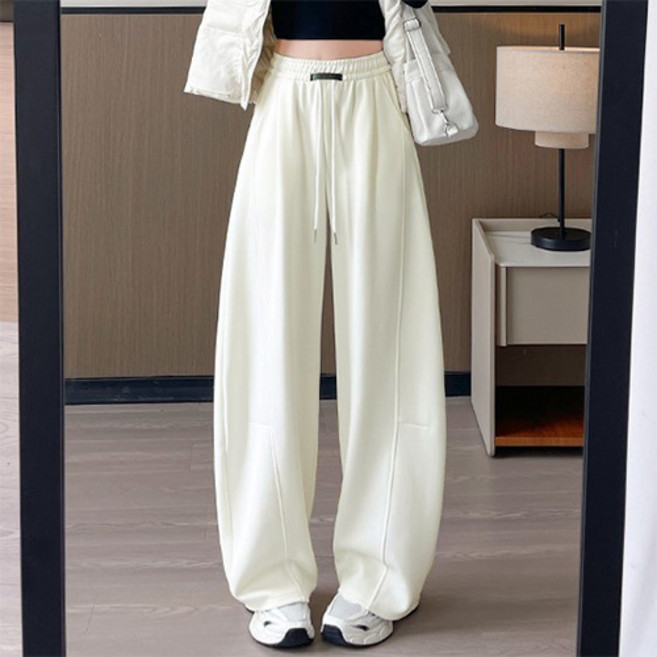 더플로우커머스 여성용 플렉시 드레이프 와이드레그 트레이닝 팬츠