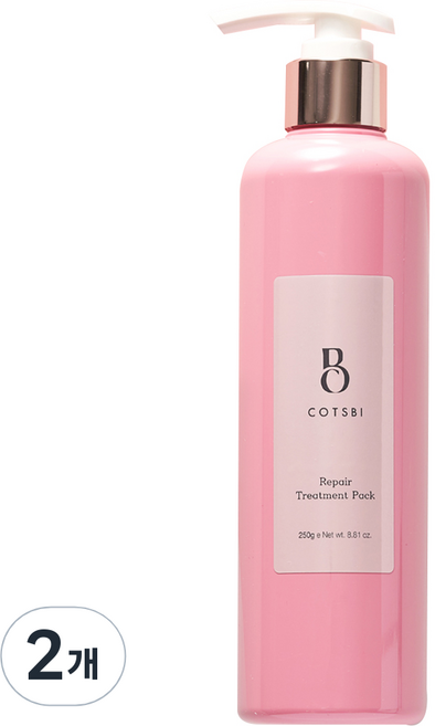 코츠비 리페어 트리트먼트 팩, 250g, 2개