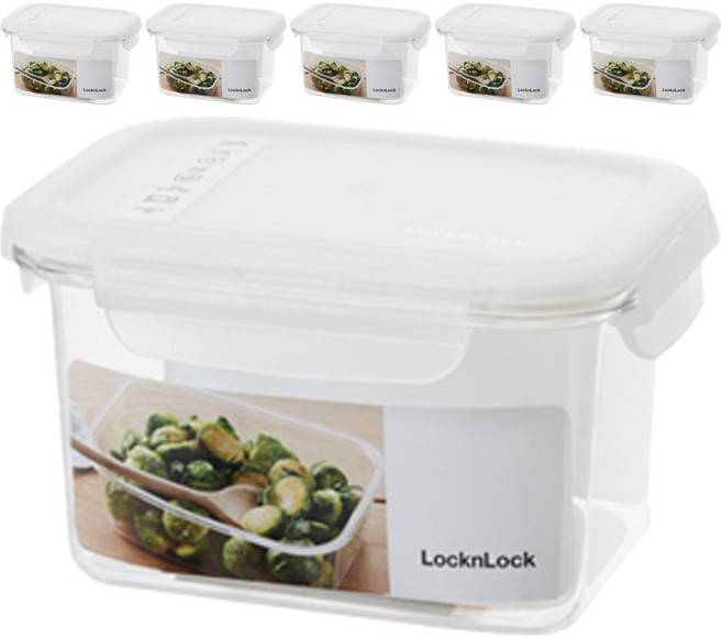 락앤락 테이블탑 밀폐용기 직사각, 6개, 710ml