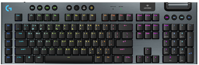 logitech G 羅技G 無線 RGB 機械式遊戲鍵盤, 線性軸, G915 X, 黑色, 1個