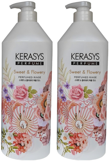 케라시스 퍼퓸 린스 스위트 앤 플라워리, 1L, 2개