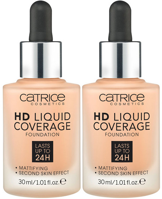 캐트리스 HD 리퀴드 커버리지 파운데이션 30ml, 030호 샌드베이지, 2개