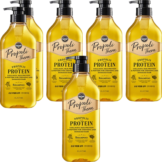 엘라스틴 프로폴리테라 샴푸 힘없는 모발용, 500ml, 6개