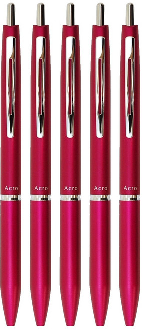 PILOT 百樂 輕油筆 300型 BAC30EFCR, 透明紅, 5支