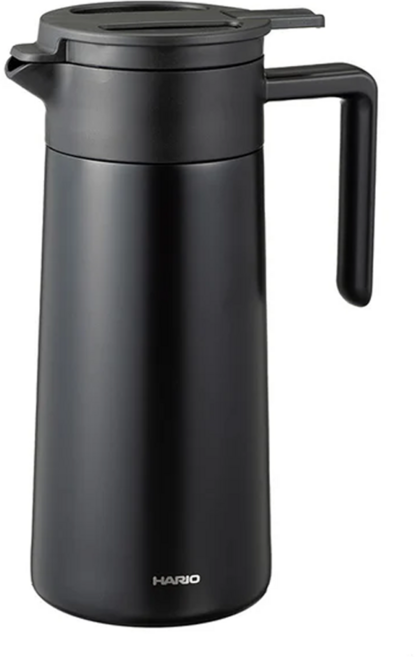 HARIO 好璃奧 真空雙層保溫瓶 CHP-800-B, 黑色, 800ml, 1個