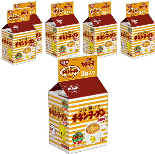NISSIN 日清 元祖雞汁麵 迷你小雞麵 20g, 18包