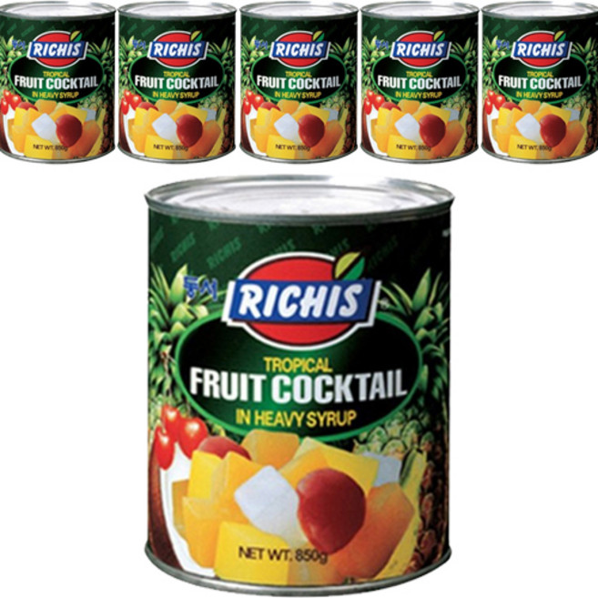 리치스 트로피칼후르츠칵테일원터치, 850g, 6개