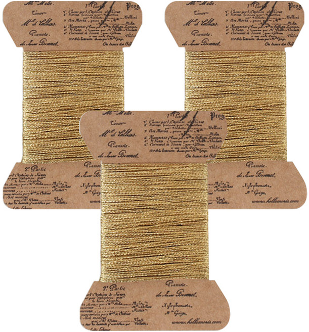 빛나는 금사 3입, 금색, 1세트