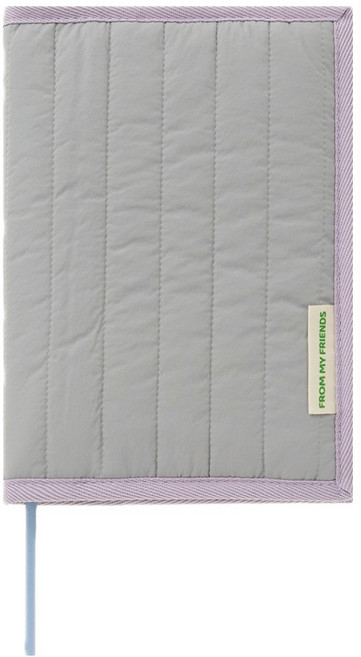 프롬마이프렌즈 누빔 프레임 북커버, 그레이퍼플, 1개