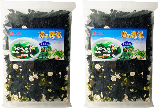 海藻問屋 海の野菜 蟹玉海鮮, 90g, 2包