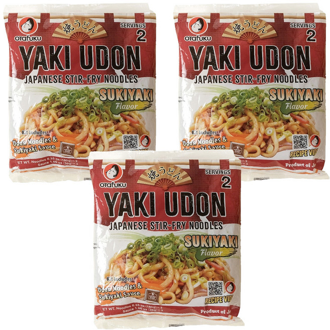 오타후쿠 야끼우동 스키야키 맛 2인분, 3개, 420g