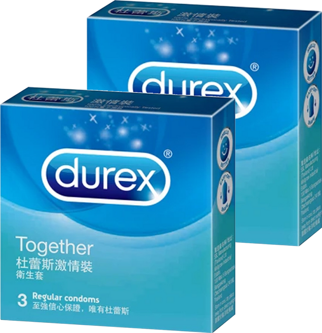 durex 杜蕾斯 激情裝衛生套 闊度52.5mm, 3個, 2盒