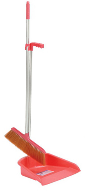 小金魚 專利掃帚大畚斗組合, 紅色, 1組